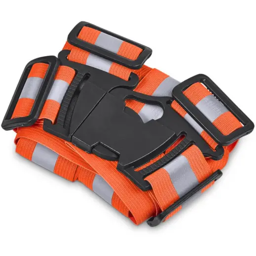 Hi-Viz Reflective Safety Belt Orange Close Up